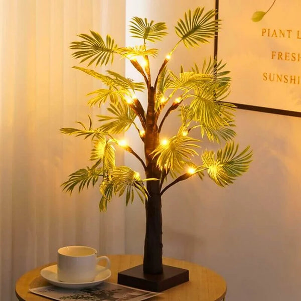 PalmenGlanz LED Palmblaadjes – Tropische Woondecoratie met Warm Wit Licht