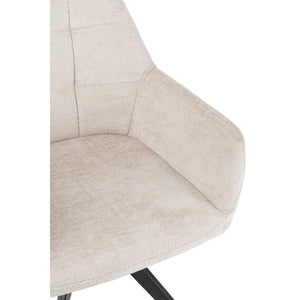 J-Line stoel Louna - ijzer/acryl - ivoor