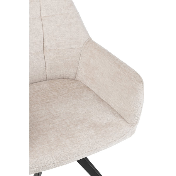J-Line stoel Louna - ijzer/acryl - ivoor