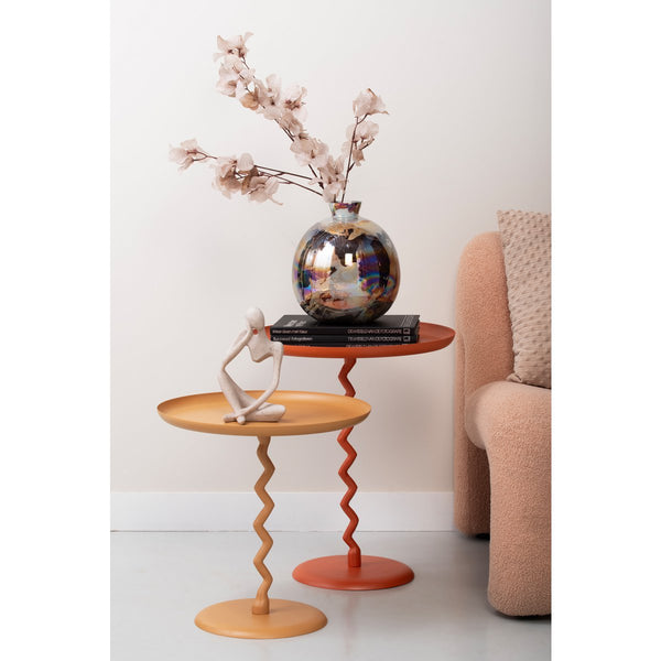 Moderne Zig Zag Bijzettafel Medium | Stijlvolle Accenttafel voor Woonkamer & Slaapkamer