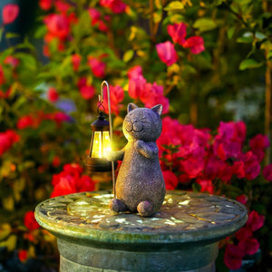 Gezellige Gouden Kat LED Lamp – Elegante Sfeerverlichting voor Huisdecoratie
