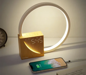Slimme Touch Bedlamp met Wekker – Instelbaar LED Licht voor Moderne Slaapkamers