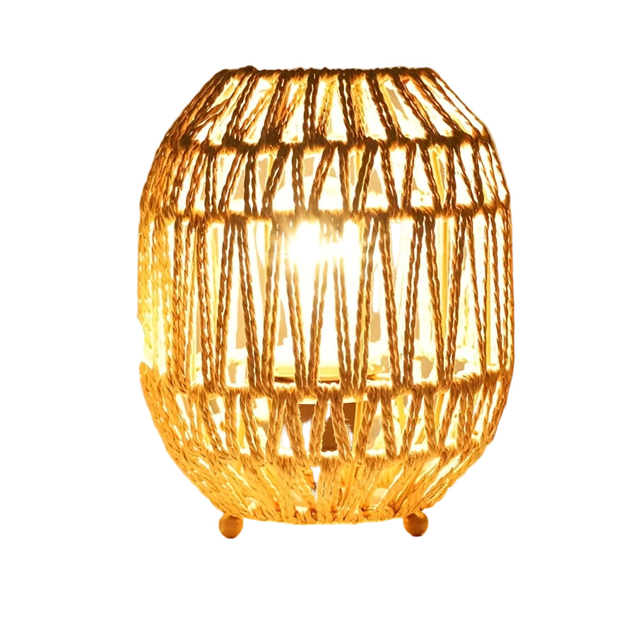 Dimbare Vintage Boho LED Tafellamp – Warm Sfeerverlichting voor Slaapkamer & Woonkamer
