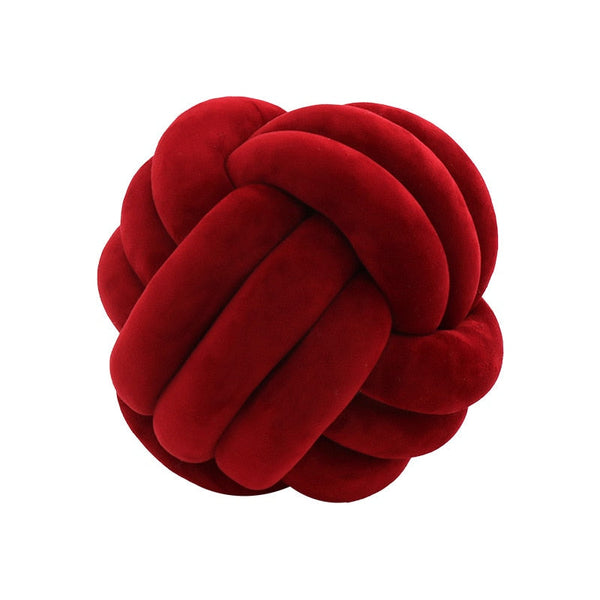 Bala geknoopte bal kussen – Rond decoratief sierkussen knotted ball pillow