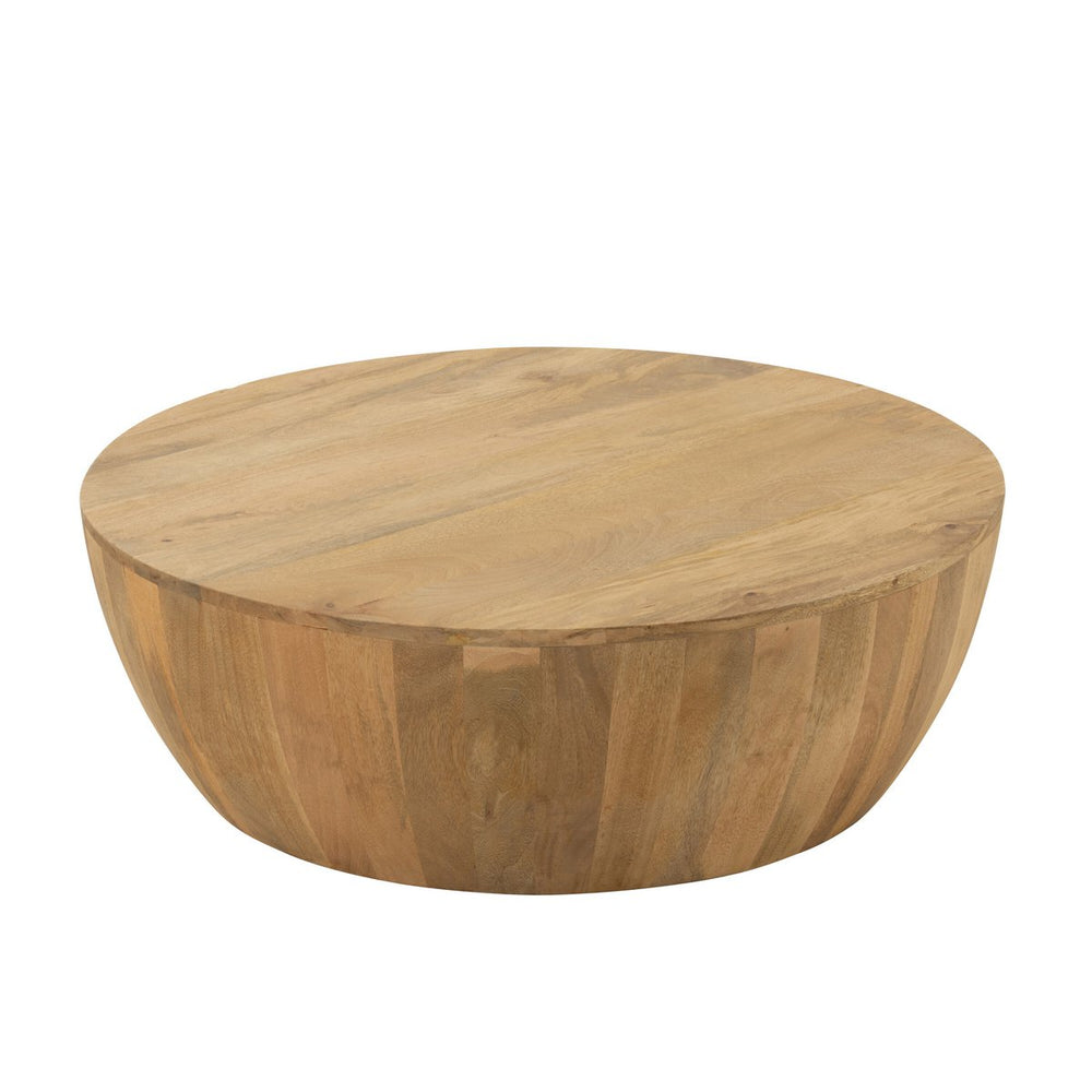 J-Line Salontafel Camille – Mangohout – Rond – 88,5 cm – Naturel