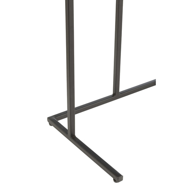 J-Line Set Van 2 Rechthoekige Bijzettafels – Mangohout & Metaal – Bruin/Zwart – Industrieel Design