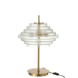 J-Line Tafellamp Led – Goud Metaal & Glas – Luxe Design Verlichting