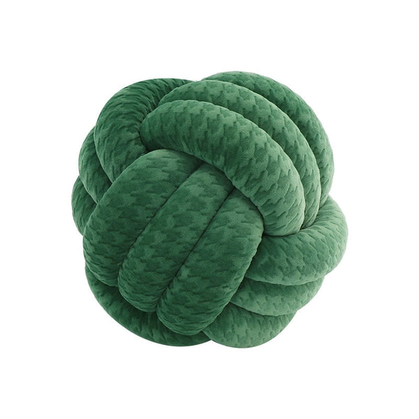 Bala geknoopte bal kussen – Rond decoratief sierkussen knotted ball pillow