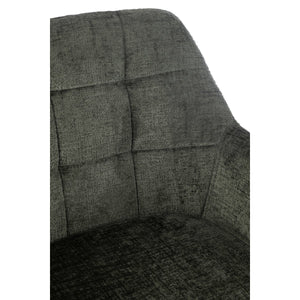 J-Line Stoel Louna Groen – Ijzer & Acryl – Comfortabele Designstoel met Armleuningen