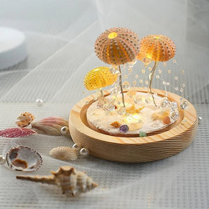Moderne Urchin Glow Nachtlamp – Kunstzinnige Zee-egel Lamp voor Sfeervolle Woondecoratie