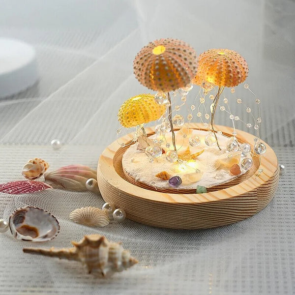 Moderne Urchin Glow Nachtlamp – Kunstzinnige Zee-egel Lamp voor Sfeervolle Woondecoratie