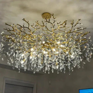 Elegante Takkenkroonluchter Plafondlamp – Moderne Kristallen Hanglamp