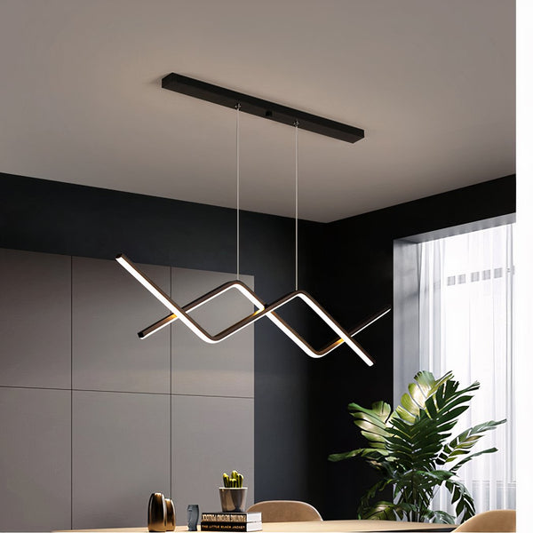 Design LED Hanglamp – Moderne Eettafel Verlichting in Goud of Zwart