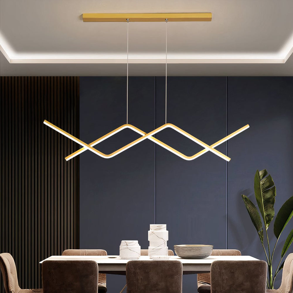 Design LED Hanglamp – Moderne Eettafel Verlichting in Goud of Zwart