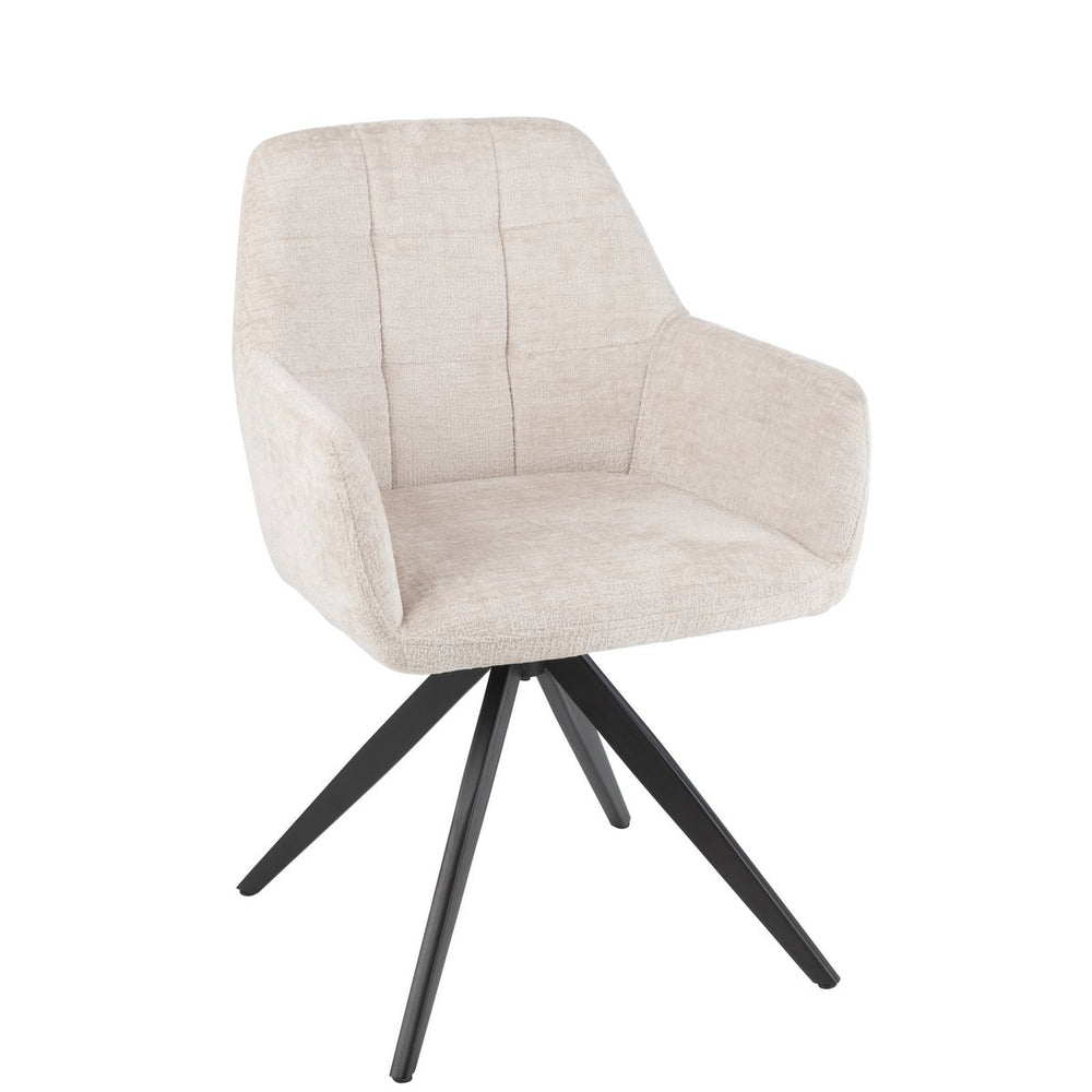 J-Line stoel Louna - ijzer/acryl - ivoor