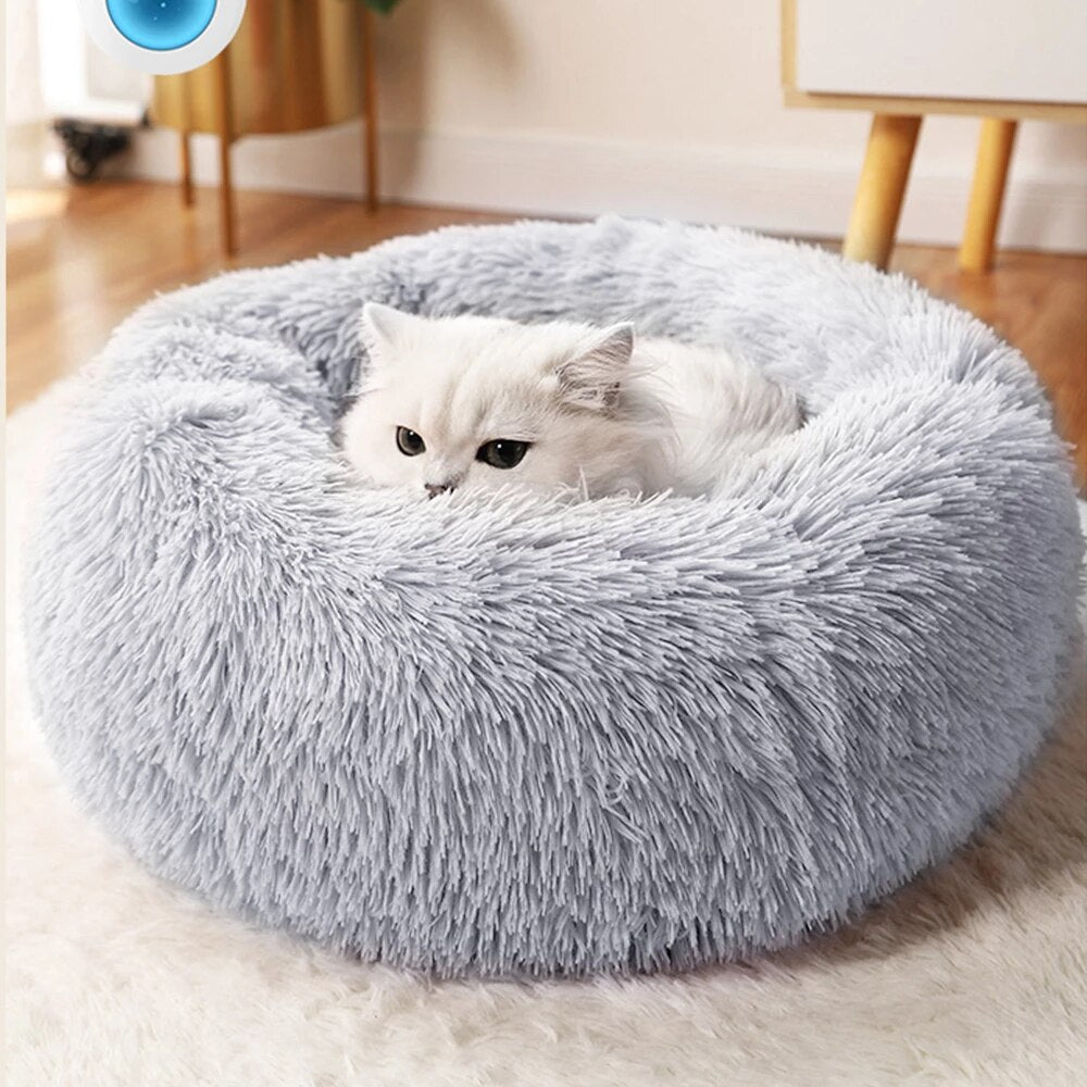 SuperKatBed Zacht Pluche Nest – Comfortabel Katten- & Hondenbed in Donut Vorm