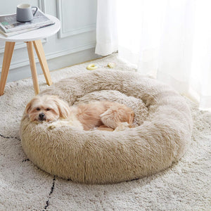 SuperKatBed Zacht Pluche Nest – Comfortabel Katten- & Hondenbed in Donut Vorm