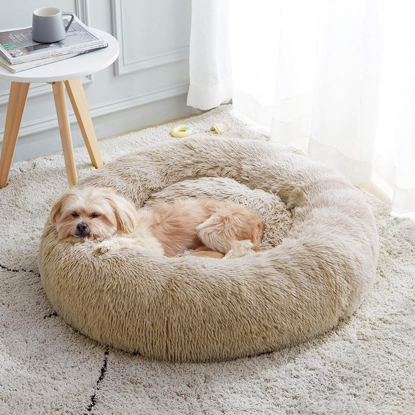 SuperKatBed Zacht Pluche Nest – Comfortabel Katten- & Hondenbed in Donut Vorm