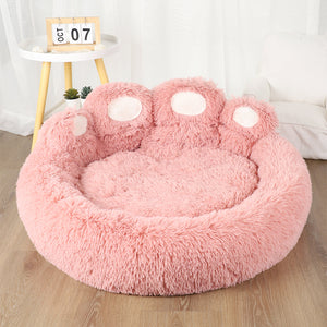 PawPlush Huisdierenbed – Zacht Pootvormig Katten- & Hondenbed voor Ultiem Comfort