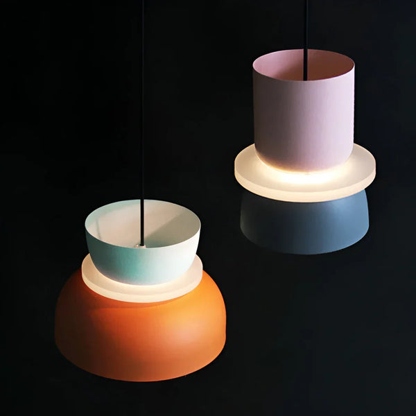 Nordic Pastel Hanglamp – Moderne Macaron Stijl Plafondlamp