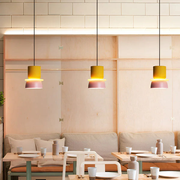 Nordic Pastel Hanglamp – Moderne Macaron Stijl Plafondlamp