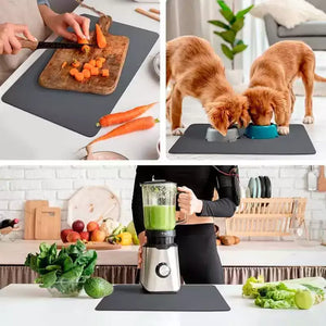 Keukendroogmat – Sneldrogende, antislip afdruipmat werkblad 40 × 60 cm