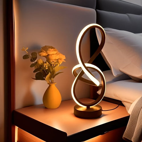 Moderne LED Bureau Lamp met Touch Control en USB – Verstelbare Helderheid & Minimalistisch Design