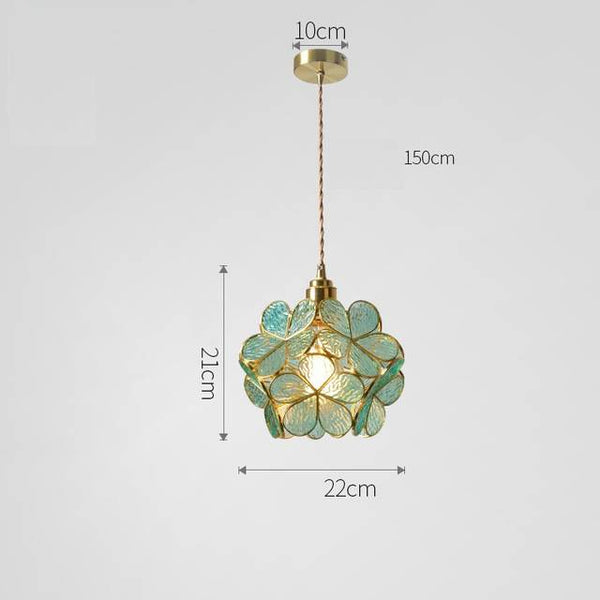 Elegante Bloemvormige Hanglamp – Petal-Style Glazen Kroonluchter