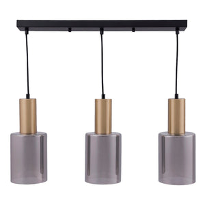 Vilmaris Hanglamp – Modern Design – Glas & Goud – 3-Lichts