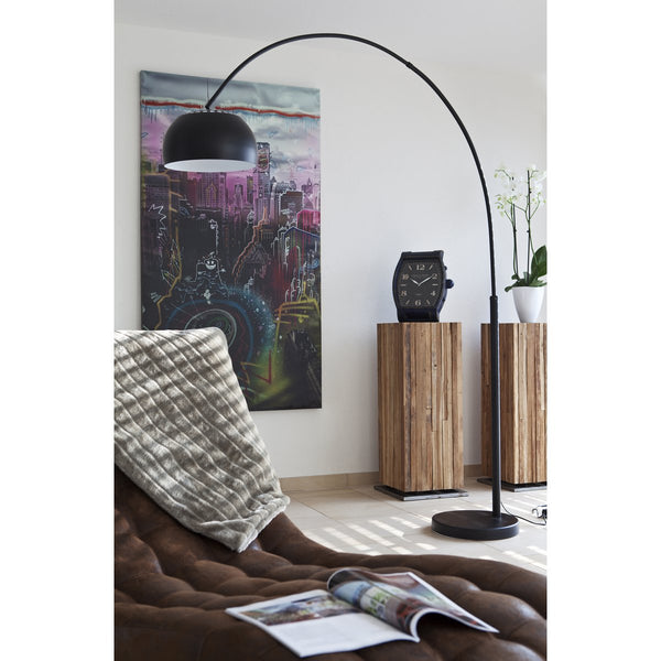 Elegante Boogvloerlamp 195 cm | Retro Zwarte Woonkamerverlichting