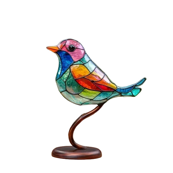 Birdy - Gekleurde Glazen Vogel Figurines voor Elegante Interieurdecoratie