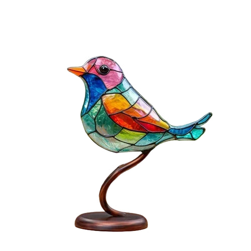 Birdy - Gekleurde Glazen Vogel Figurines voor Elegante Interieurdecoratie