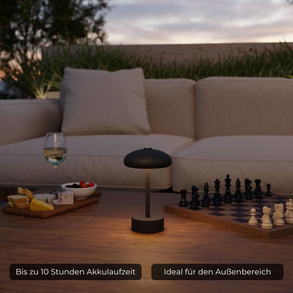 Oplaadbare LED Tafellamp Dimbare Draadloze Binnen- & Buitenlamp