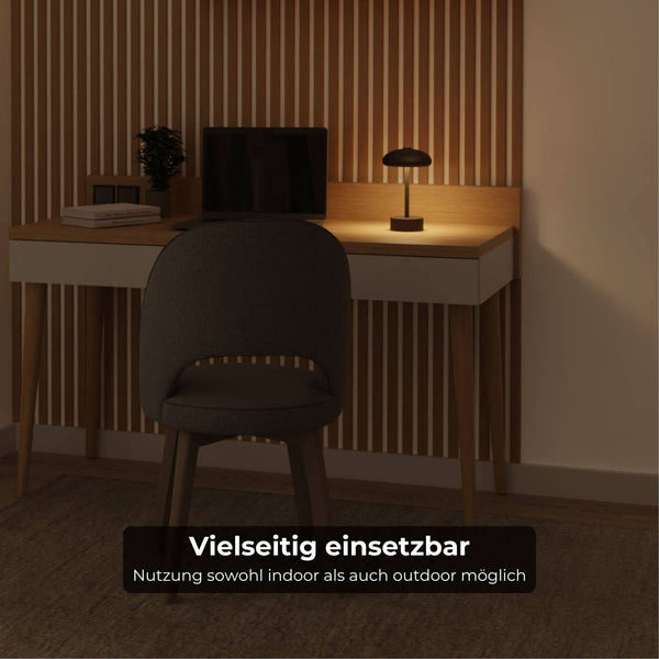 Oplaadbare LED Tafellamp Dimbare Draadloze Binnen- & Buitenlamp