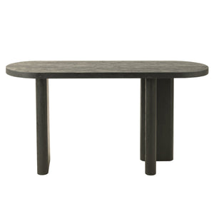 J-Line Teak Console Tafel – Zwart Hout – Modern Design 150 cm