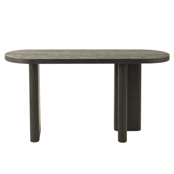 J-Line Teak Console Tafel – Zwart Hout – Modern Design 150 cm