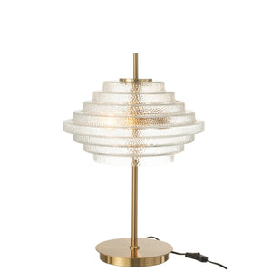 J-Line Tafellamp Led – Goud Metaal & Glas – Luxe Design Verlichting