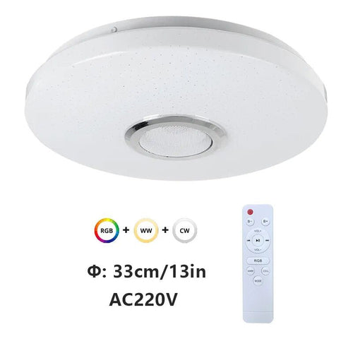 Slimme LED Plafondlamp met Bluetooth Speaker – RGB Sfeerverlichting voor Thuis