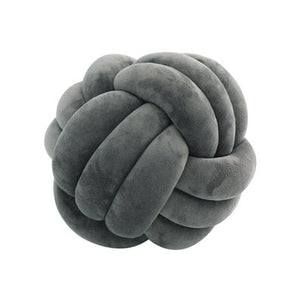 Bala geknoopte bal kussen – Rond decoratief sierkussen knotted ball pillow