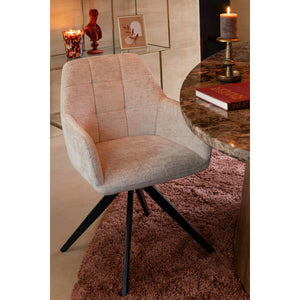 J-Line stoel Louna - ijzer/acryl - ivoor