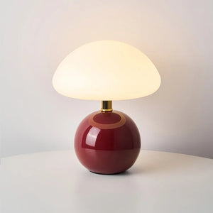 Minimalistische Retro Paddenstoel Tafellamp – Elegante LED Verlichting voor Slaapkamer & Woonkamer