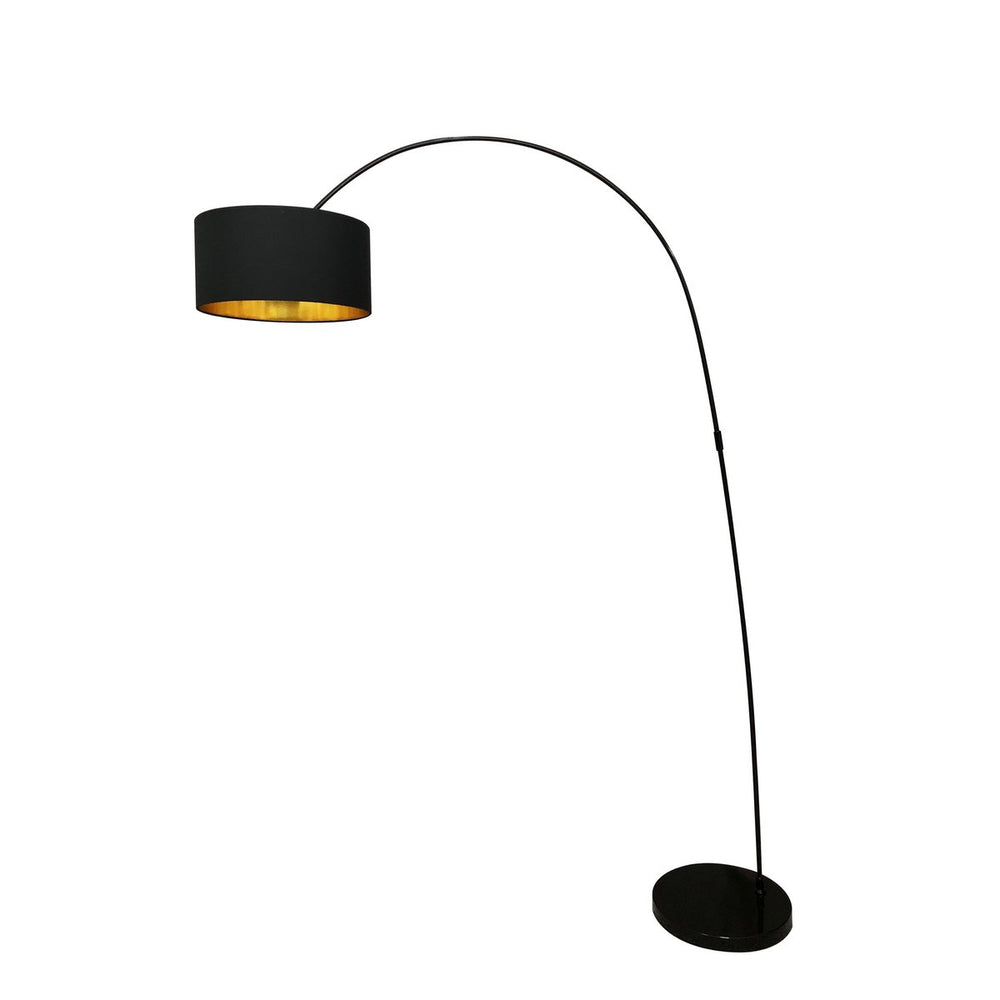 Elegante Zwarte Bogenlamp – 201 cm Hoog voor Moderne Woonruimtes