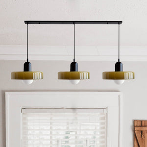 TrioGlow Hanglamp – Stijlvolle Drie Gekleurde Glazen Kappen voor Moderne Verlichting