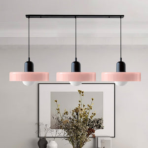 TrioGlow Hanglamp – Stijlvolle Drie Gekleurde Glazen Kappen voor Moderne Verlichting