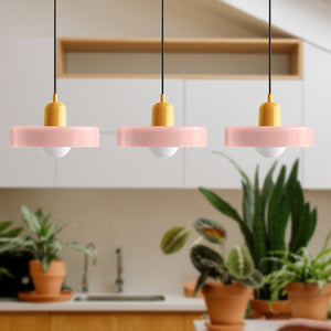 TrioGlow Hanglamp – Stijlvolle Drie Gekleurde Glazen Kappen voor Moderne Verlichting