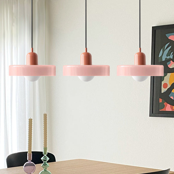TrioGlow Hanglamp – Stijlvolle Drie Gekleurde Glazen Kappen voor Moderne Verlichting