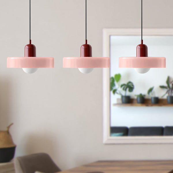 TrioGlow Hanglamp – Stijlvolle Drie Gekleurde Glazen Kappen voor Moderne Verlichting