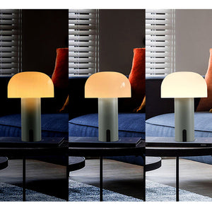 Elegante Draadloze Paddestoel Tafellamp met Dimfunctie – Moderne Verlichting voor Thuis