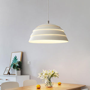 Moderne Koepel Hanglamp | Grijs 39 cm | IJzer & Aluminium LED Hanglamp