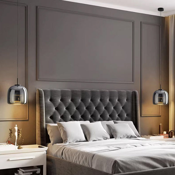 Elegante Zwartglas Hanglamp – Moderne Plafondlamp voor Woon- & Eetkamer